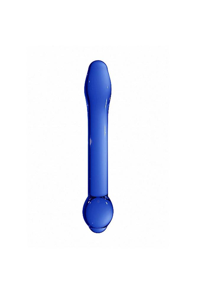 Shots Toys - Chrystalino - Treasure Glass Dildo - Blue - Stag Shop