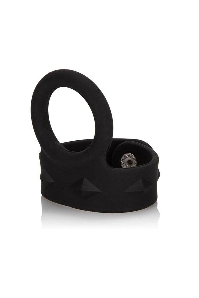 Cal Exotics - Tri-Snap Scrotum Support Ring - Large - Black - Stag Shop