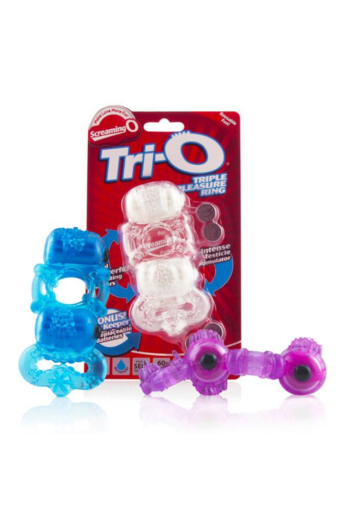 Screaming O - Tri-O Triple-Pleasure Vibrating Cock Ring - Stag Shop