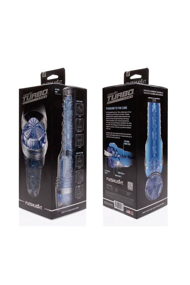 Fleshlight - Turbo Core Masturbator - Blue Ice - Stag Shop
