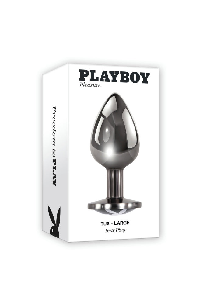 Playboy - Tux Metal Butt Plug - Assorted Sizes - Stag Shop