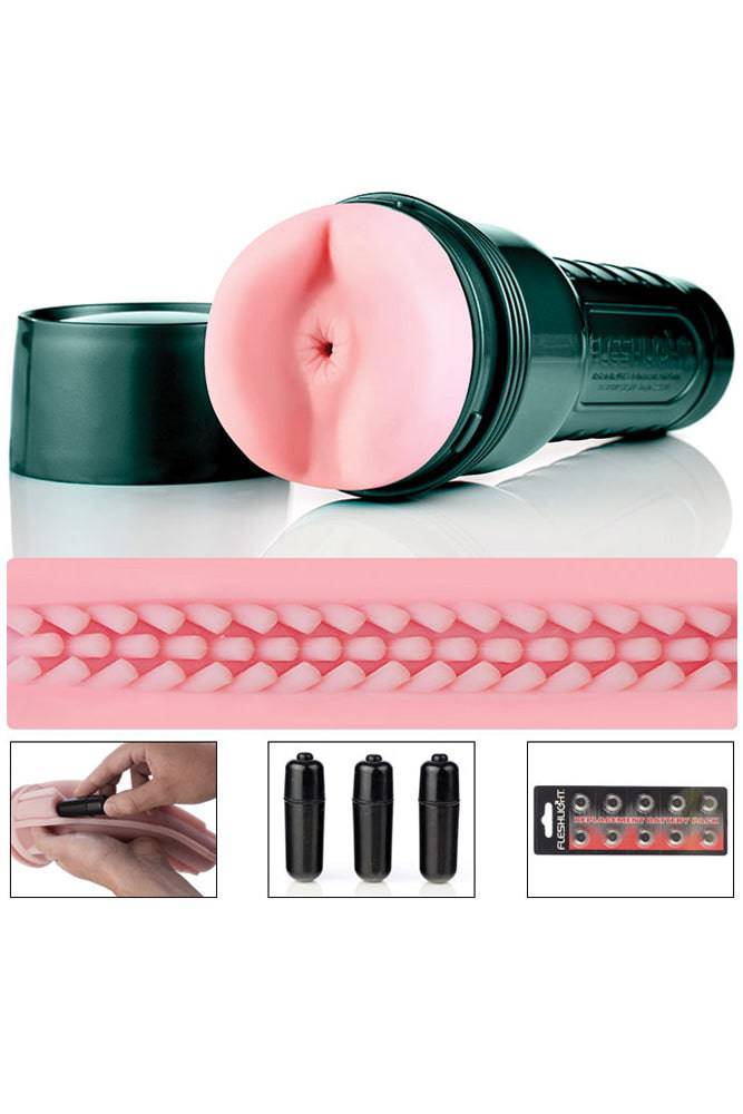 Fleshlight - Vibro Pink Bottom Touch Vibrating Masturbator - Stag Shop