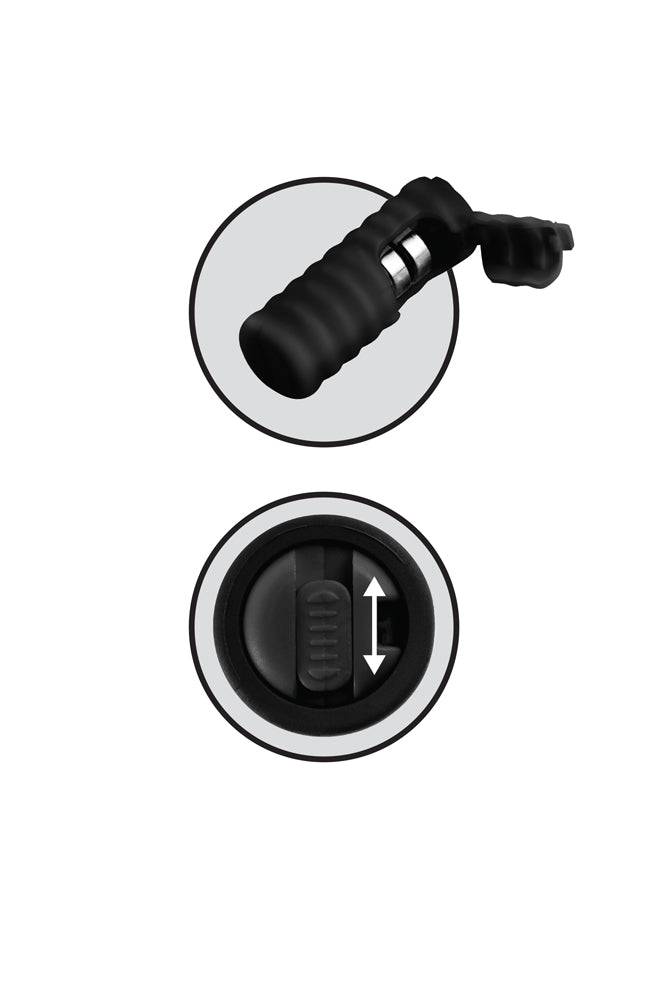 Pipedream - Fetish Fantasy Limited Edition - Vibrating Silicone Nipple Lassos - Black - Stag Shop