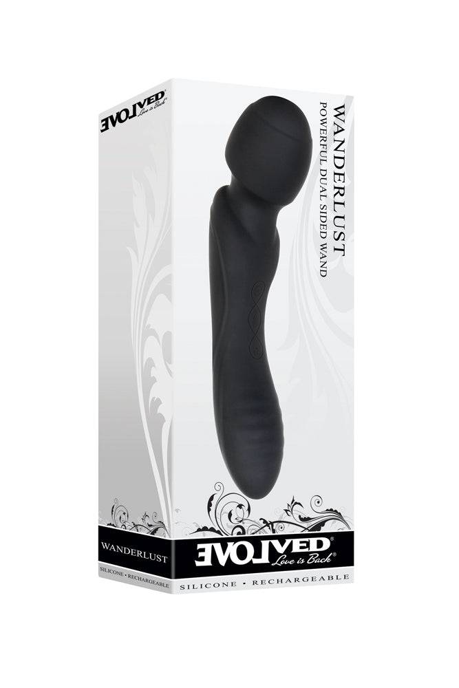 Evolved - Wanderlust Dual Ended Wand - Black - Stag Shop