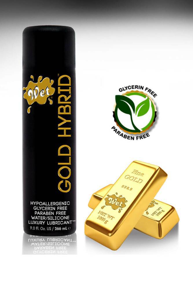 Wet - Gold - Hybrid Lubricant - 3 Oz - Stag Shop