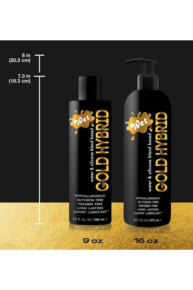 Wet - Gold - Hybrid Lubricant - 5 OZ - Stag Shop
