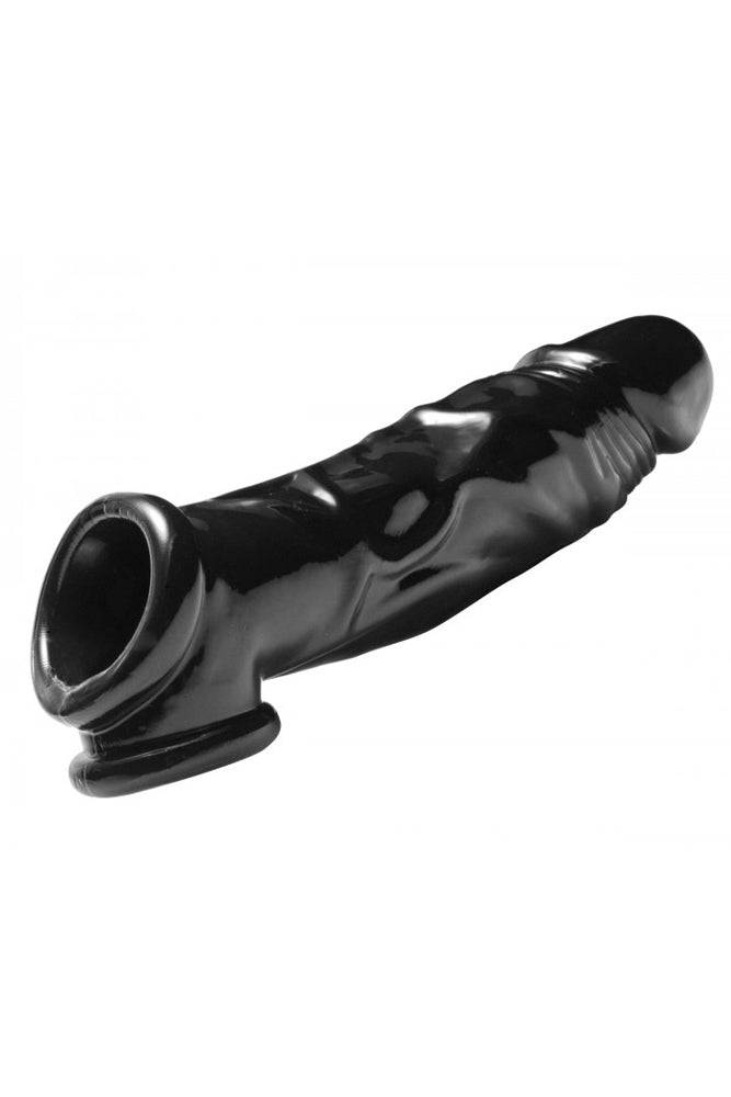 XR Brands - Master Series - Fuk Tool Penis Sheath and Ball Stretcher - Black - Stag Shop