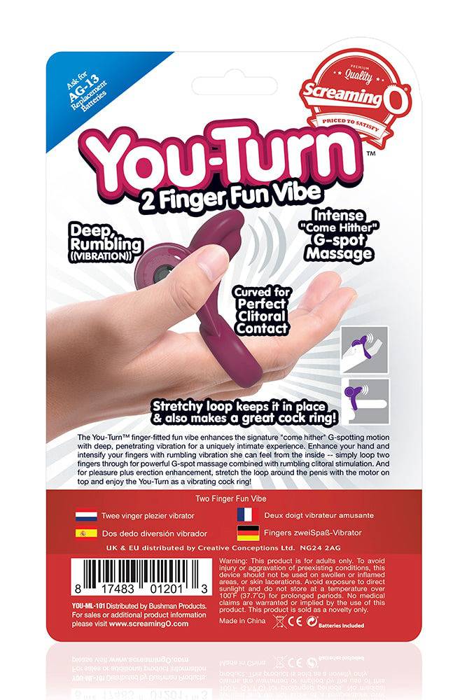 Screaming O - You-Turn 2 Finger Vibrator - Stag Shop