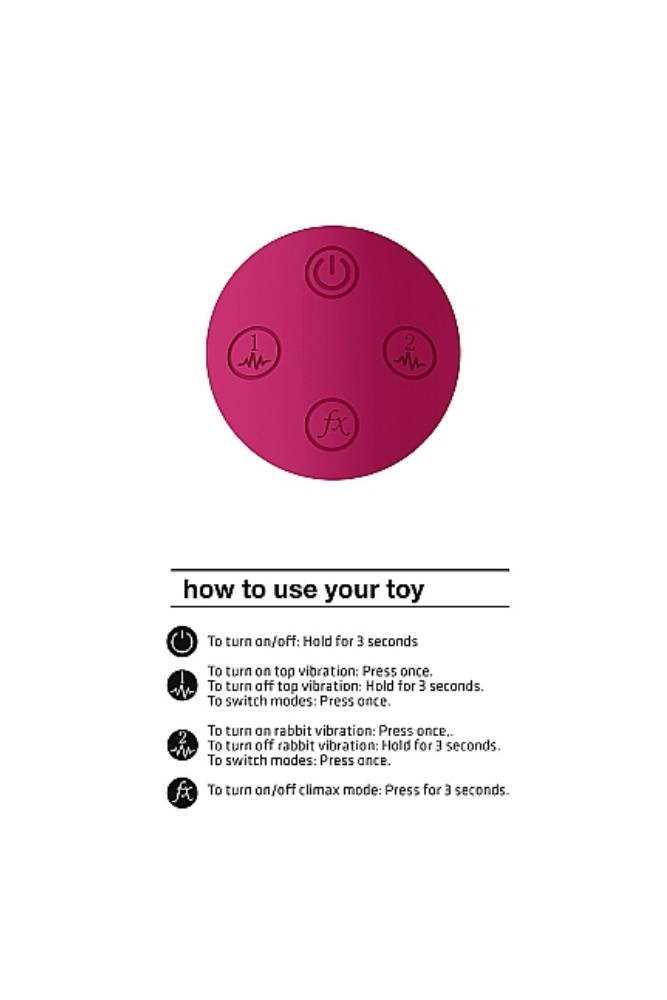 Shots Toys - VIVE - Zosia Rabbit Vibrator - Pink - Stag Shop