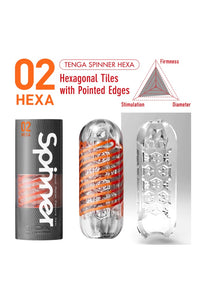 Thumbnail for Tenga - Spinner - Hexa Masturbator - Orange - Stag Shop