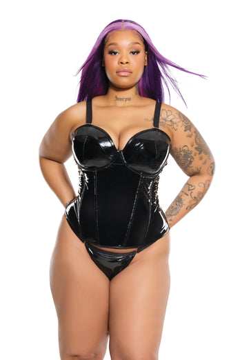 Coquette - 22207 PLUS - Bustier - Black - Stag Shop
