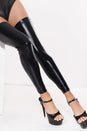 Coquette - Stay Up Footless Stockings - Black - Stag Shop