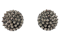 Coquette - 22232 - Round Spiked Pasties - Black - Stag Shop