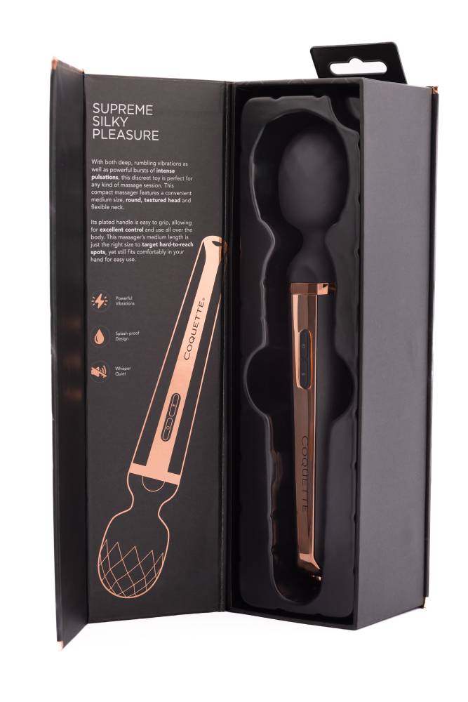 Coquette Pleasure Collection - 23602 - The Princess Massage Wand - Bla |  Stag Shop