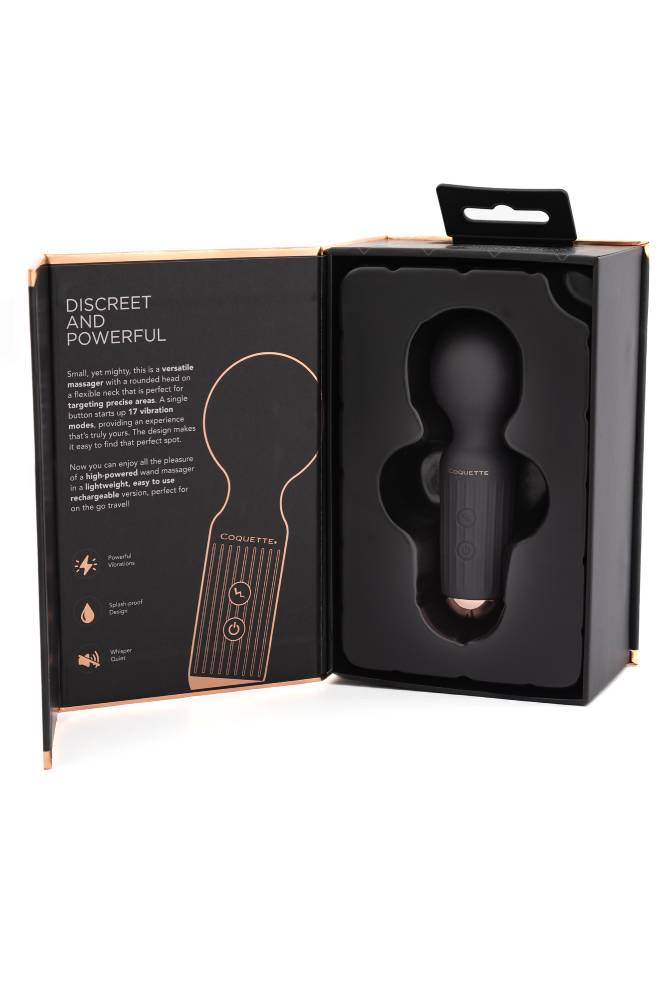 Coquette Pleasure Collection - 23605 - The Small Wonder Mini Massage Wand - Black - Stag Shop