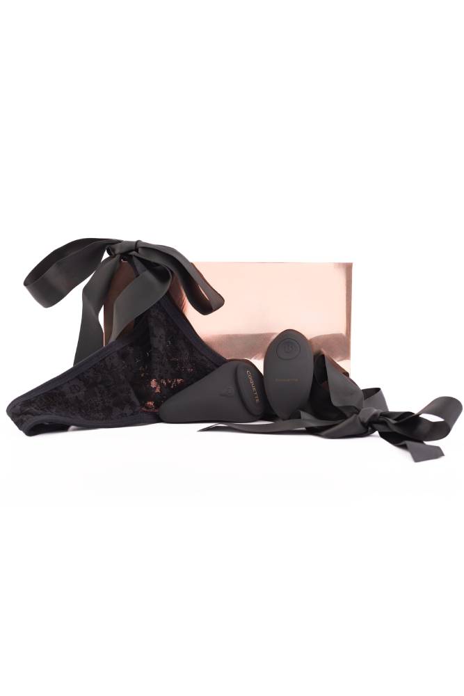 Coquette Pleasure Collection - 23606 - The Secret Panty Vibe - Black - Stag Shop