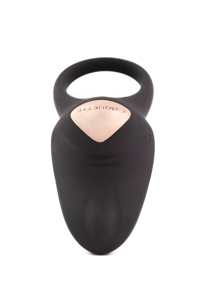 Coquette Pleasure Collection - 23607 - The After Party Vibrating Couples' Ring - Black - Stag Shop