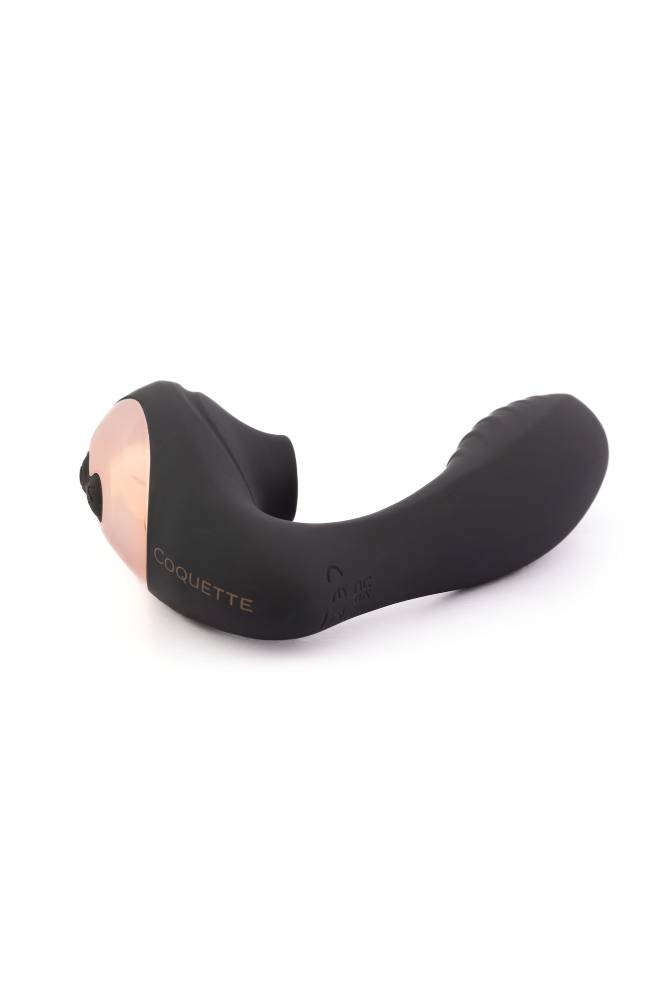 Coquette Pleasure Collection - 23609 - The Royal Embrace Dual Stimulator - Black - Stag Shop