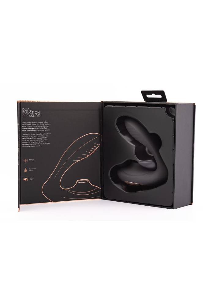 Coquette Pleasure Collection - 23609 - The Royal Embrace Dual Stimulator - Black - Stag Shop