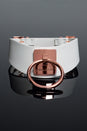Coquette Pleasure Collection -  23619 - Vegan Leather Collar – White - Stag Shop