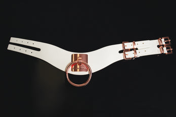 Coquette Pleasure Collection -  23619 - Vegan Leather Collar – White - Stag Shop