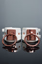 Coquette Pleasure Collection -  23620 - Vegan Leather Handcuffs – White - Stag Shop