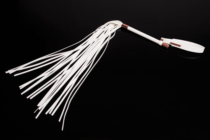 Coquette Pleasure Collection -  23621 - Vegan Leather Whip – White - Stag Shop