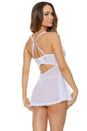 Coquette - 24125 - Babydoll & G-String - White - Stag Shop