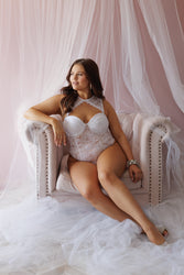Coquette - 24126 PLUS - Teddy - White - Stag Shop
