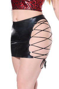 Thumbnail for Coquette - 24205 - Reversible Skirt - Black