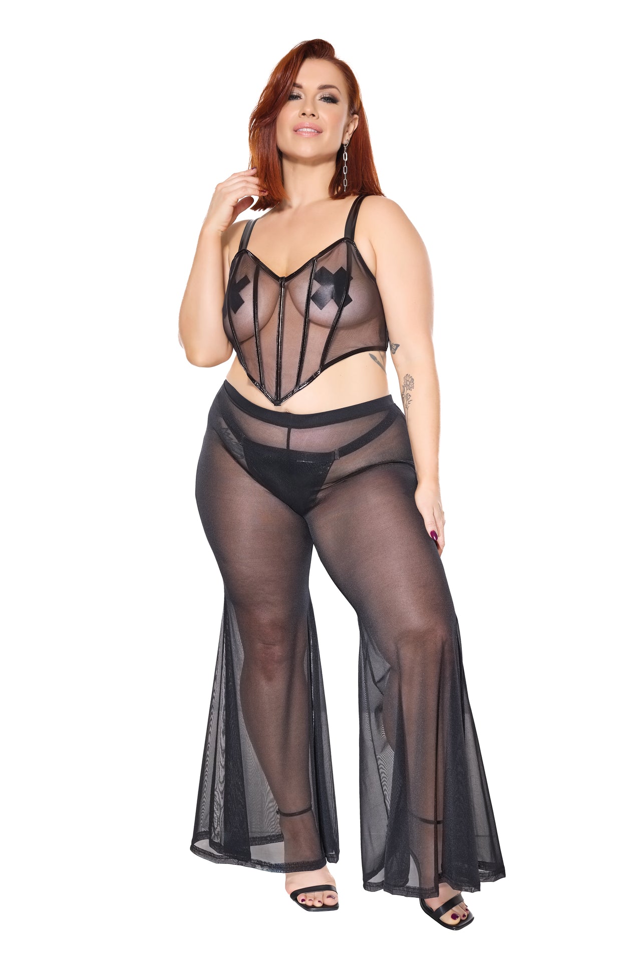 Coquette - 24211 - Mesh Pants - Black - OS/XL