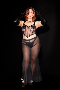 Thumbnail for Coquette - 24211 - Mesh Pants - Black - OS/XL