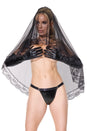 Coquette - 24225 - Veil - Black - Stag Shop