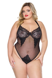 Coquette - 24311 PLUS - Teddy - Black - Stag Shop