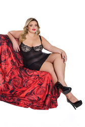 Coquette - 24312 PLUS - Chemise - Black - Stag Shop