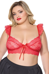 Thumbnail for Coquette - 24321 - Bralette - Red