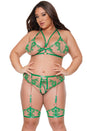 Coquette - 24502 - Harness Set - Green - OS/XL - Stag Shop