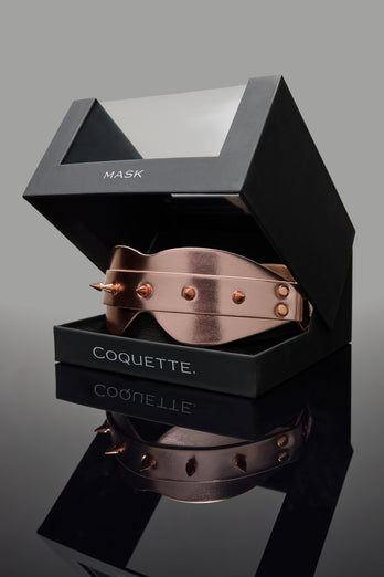 Coquette Pleasure Collection - 24608 - Blindfold - Rose Gold - Stag Shop