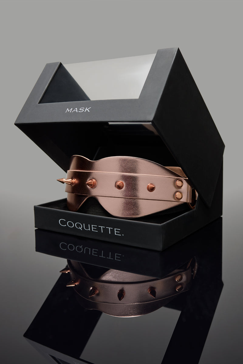 Coquette Pleasure Collection - 24608 - Blindfold - Rose Gold - Stag Shop