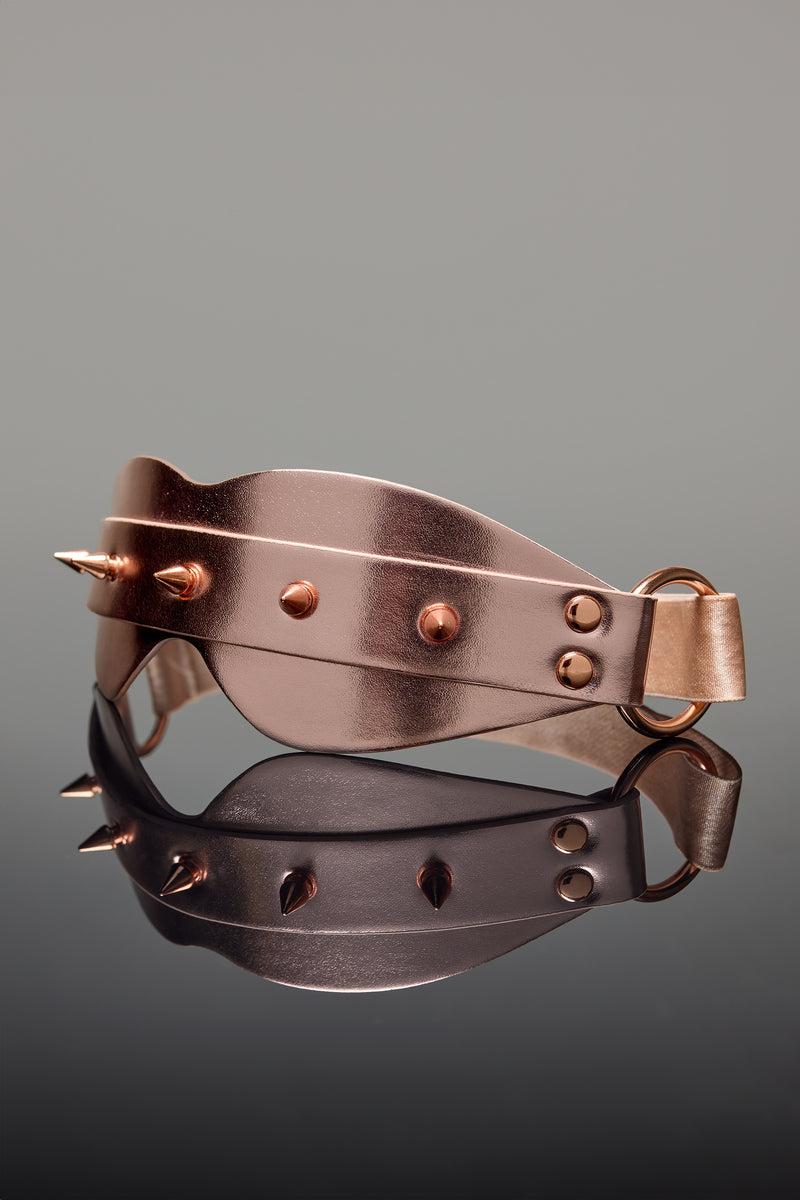 Coquette Pleasure Collection - 24608 - Blindfold - Rose Gold - Stag Shop
