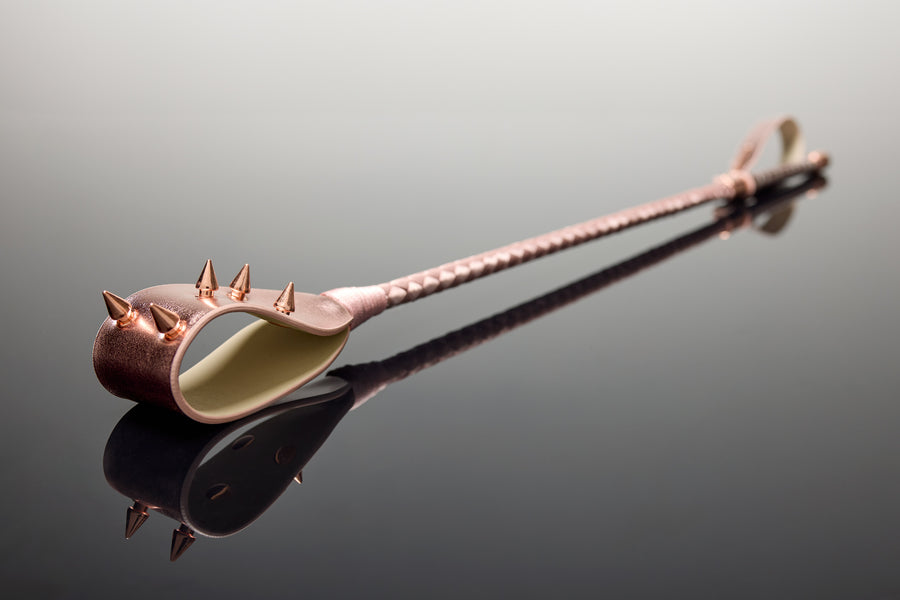Coquette Pleasure Collection - 24609 - Spiked Crop - Rose Gold - Stag Shop
