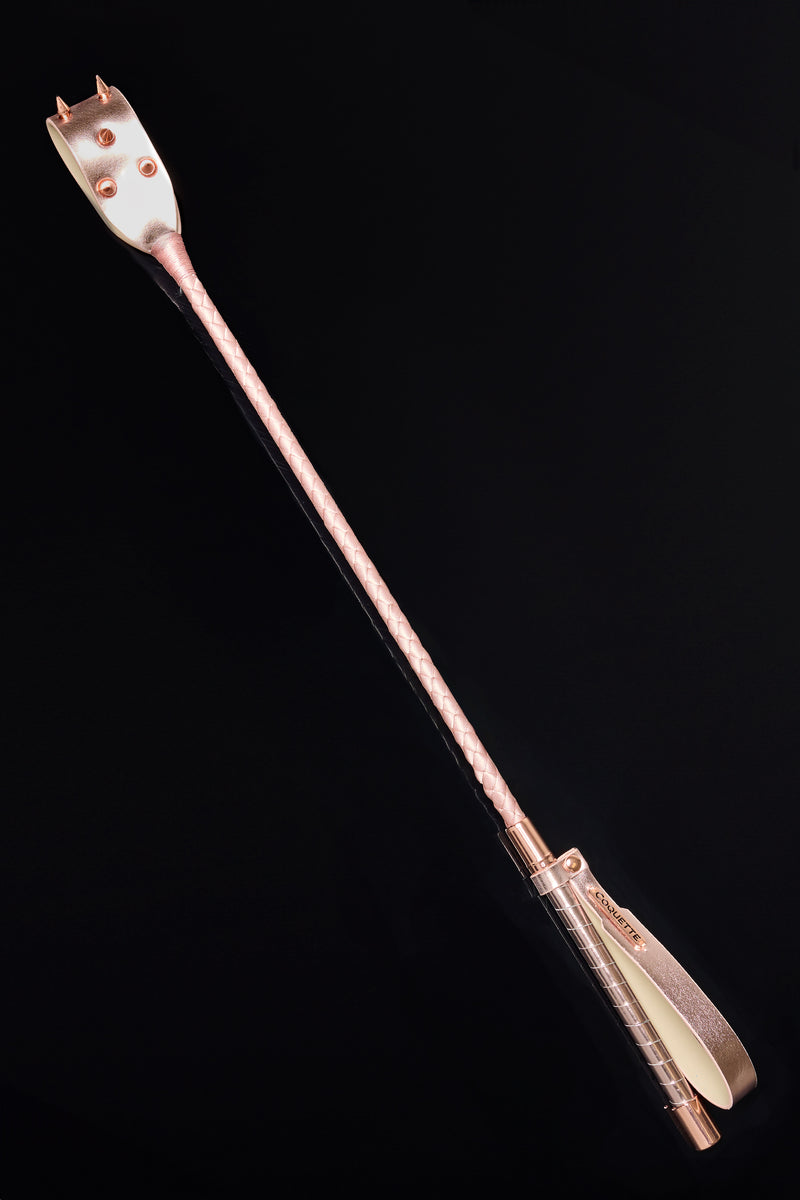 Coquette Pleasure Collection - 24609 - Spiked Crop - Rose Gold - Stag Shop