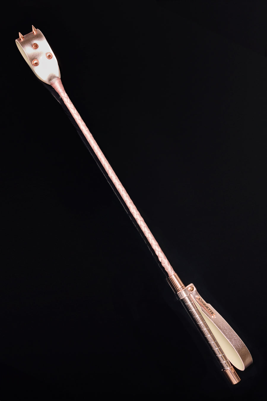 Coquette Pleasure Collection - 24609 - Spiked Crop - Rose Gold - Stag Shop