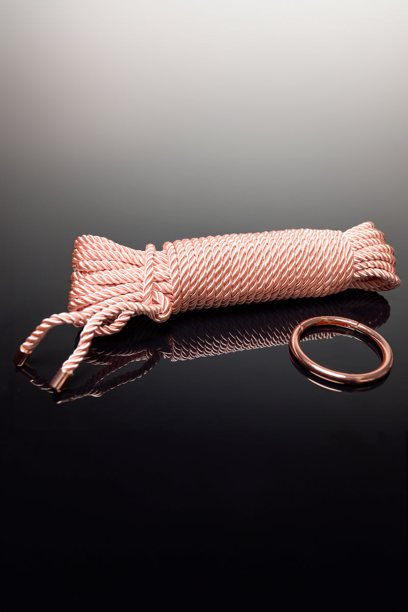 Coquette Pleasure Collection - 24610 - Rope - Rose Gold - Stag Shop