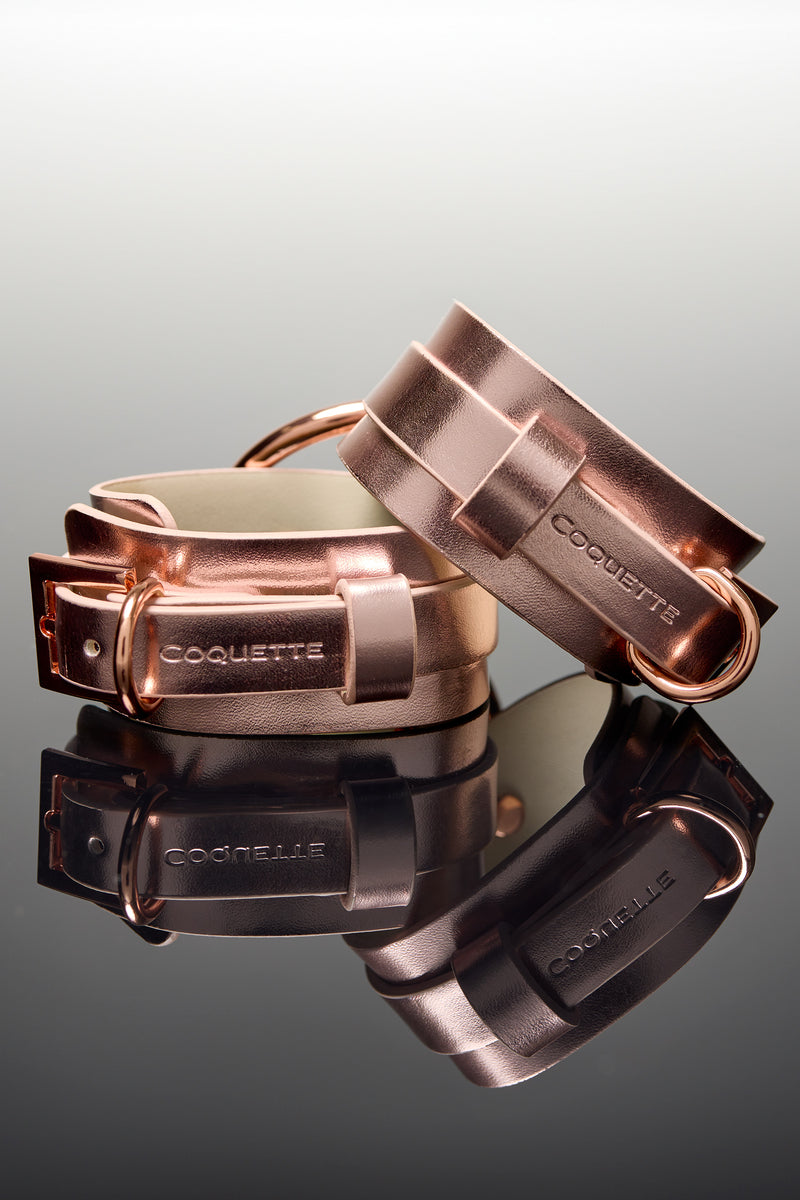 Coquette Pleasure Collection - 24614 - Handcuffs - Rose Gold - Stag Shop