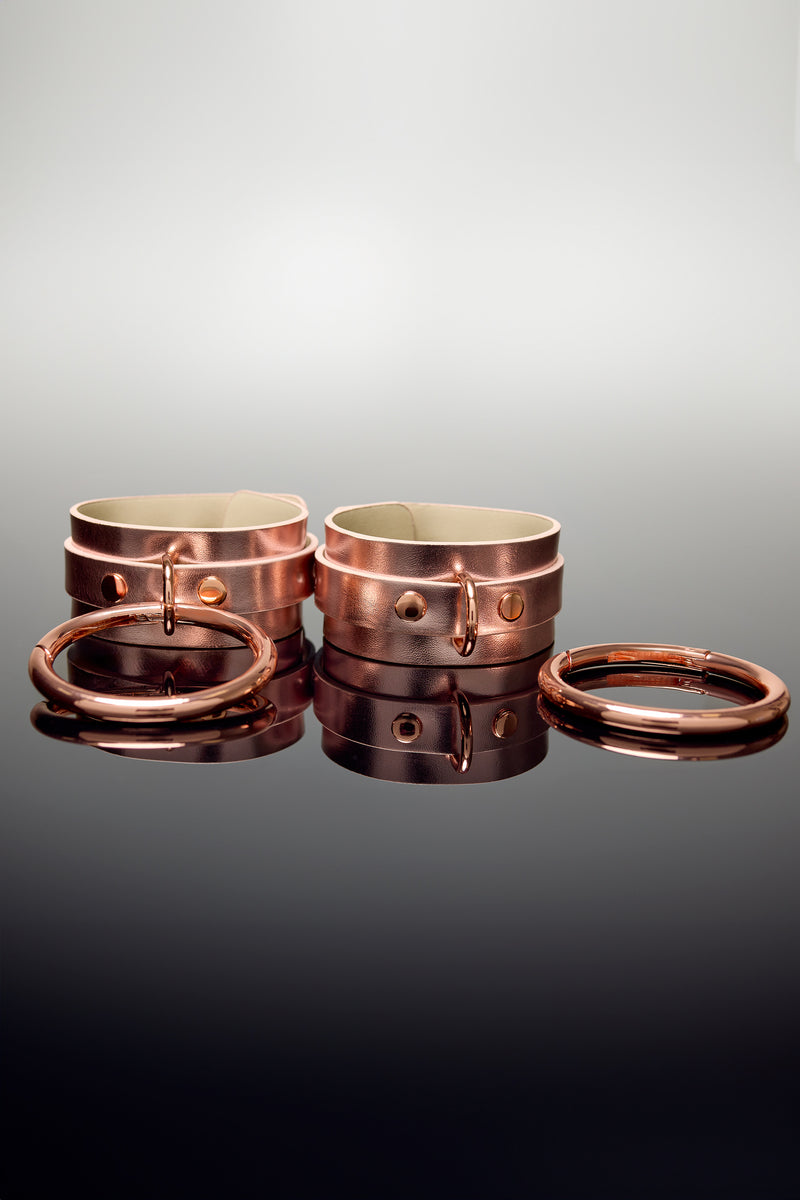 Coquette Pleasure Collection - 24614 - Handcuffs - Rose Gold - Stag Shop