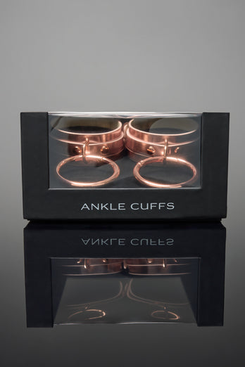 Coquette Pleasure Collection - 24615 - Ankle Cuffs - Rose Gold - Stag Shop