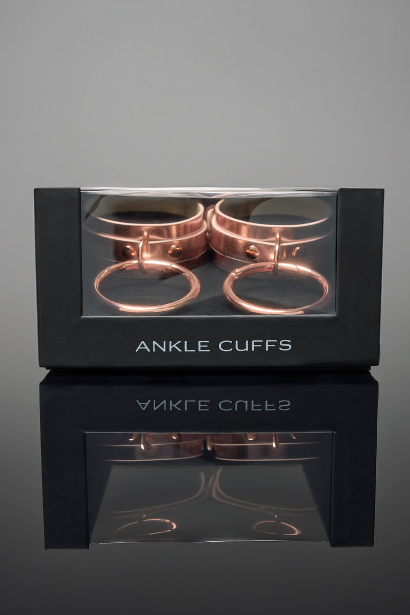 Coquette Pleasure Collection - 24615 - Ankle Cuffs - Rose Gold - Stag Shop