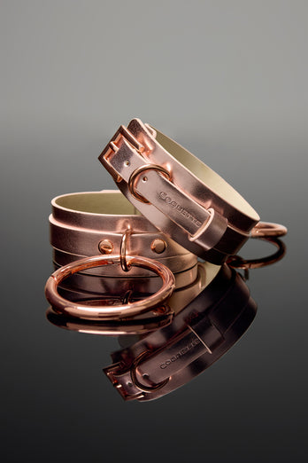 Coquette Pleasure Collection - 24615 - Ankle Cuffs - Rose Gold - Stag Shop