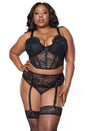 Coquette - 25102 - Cropped Bustier & Thong - Stag Shop